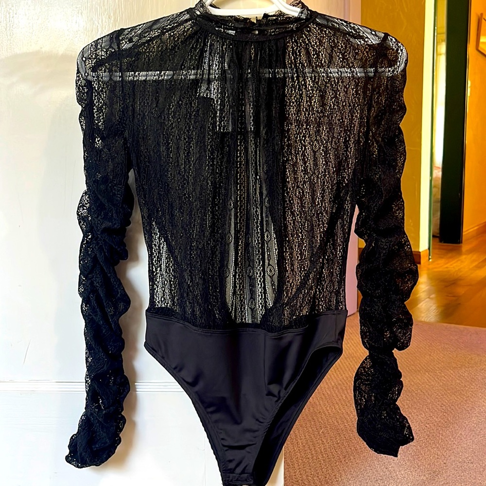 Lace Long Sleeve Bodysuit